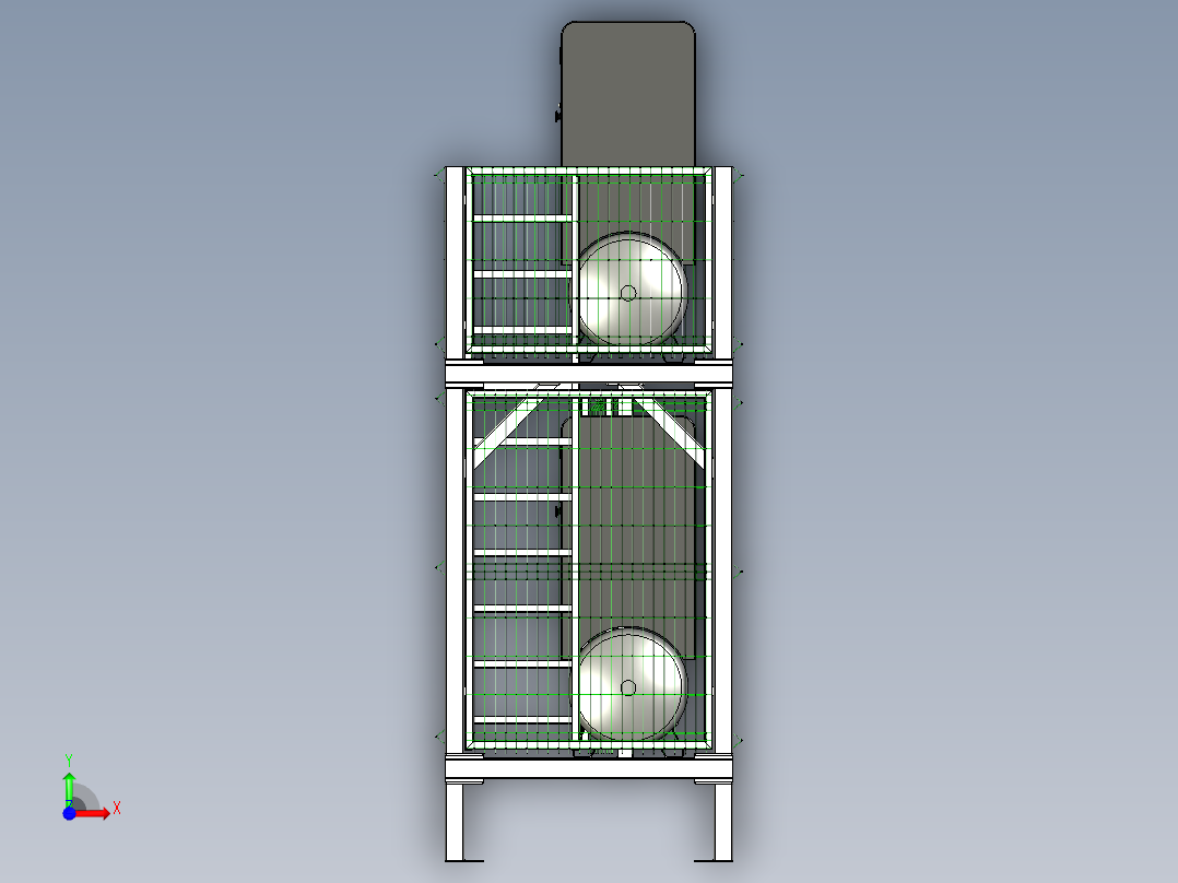 压缩机机柜--stp前视图