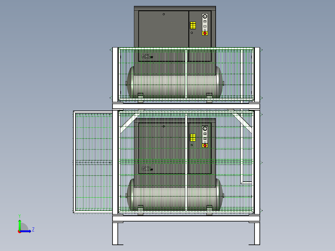 压缩机机柜--stp左视图