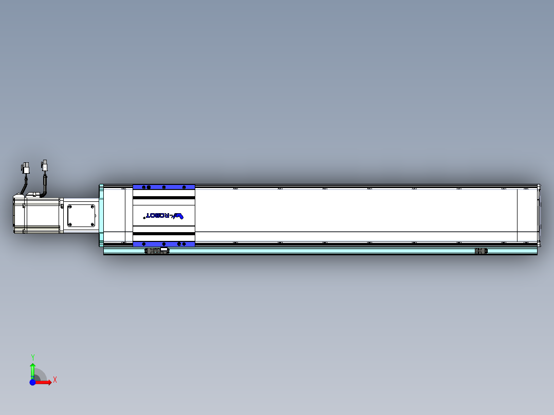 VF丝杆传动-一般环境VF14-Lxx-C-S700-BC-ZP75-C3前视图