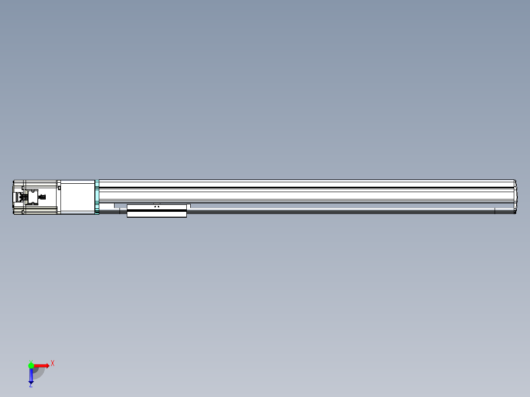VF丝杆传动-一般环境VF14-Lxx-C-S700-BC-ZP75-C3俯视图