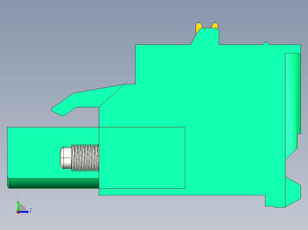 DEGSON 2EDG（M） 系列 5.0mm 螺丝锁紧可插拔接线端子组-2EDGKDAM-5.0-20P-14-00AH左视图