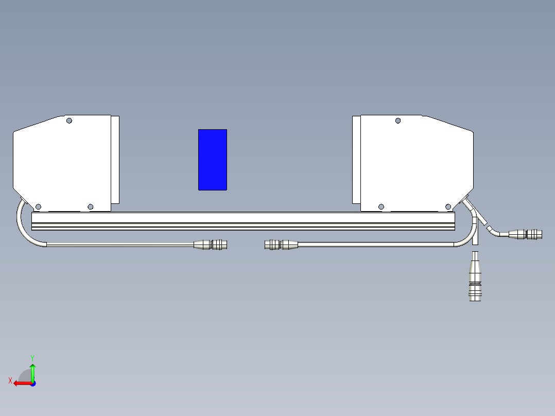 基恩士LS-7070M_kc图纸模型后视图