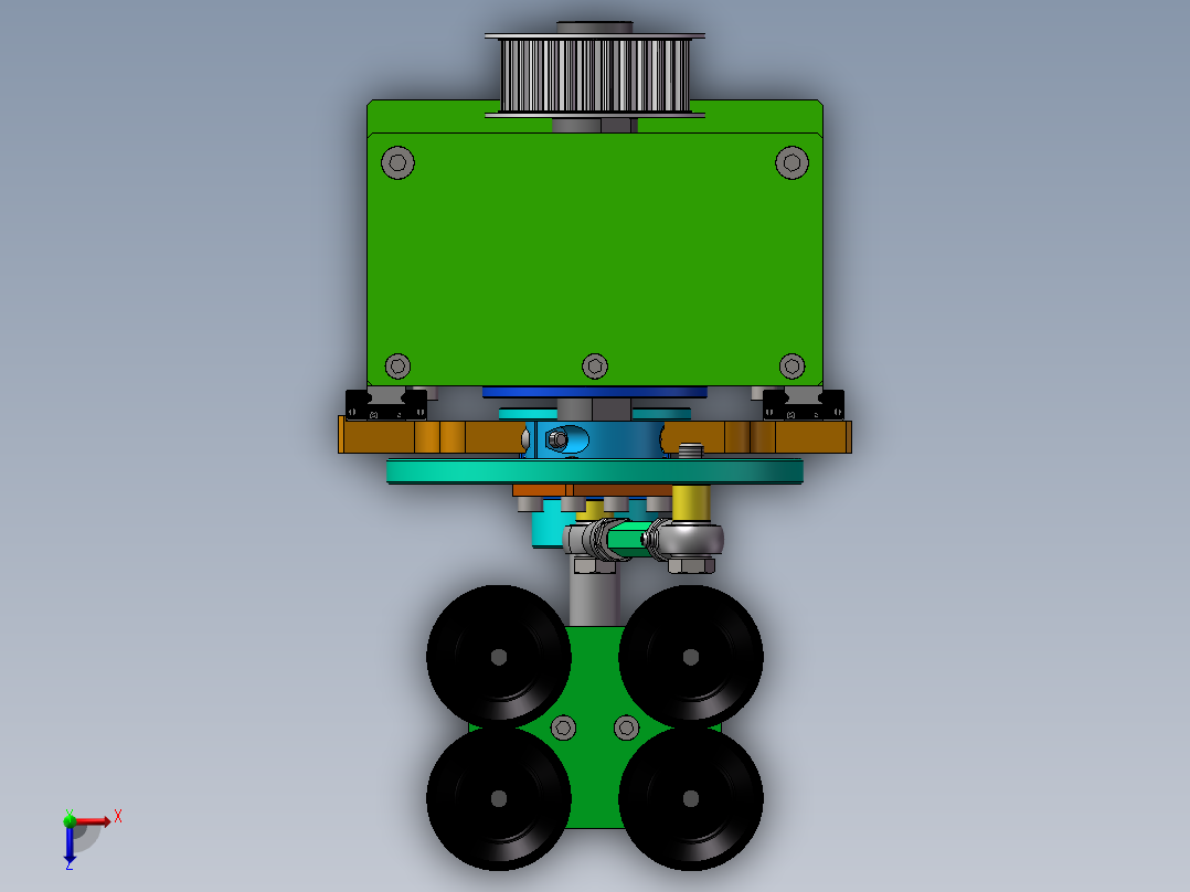 180度翻转机构俯视图