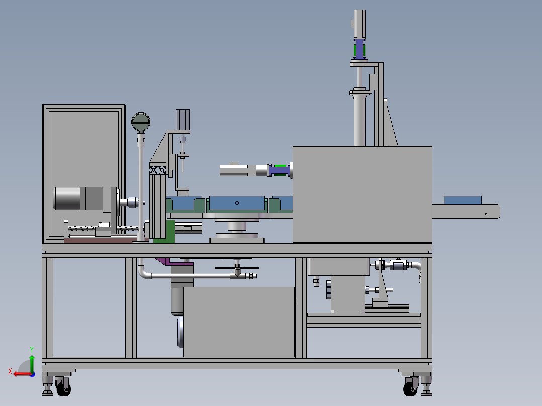 电容外壳检测装配体后视图