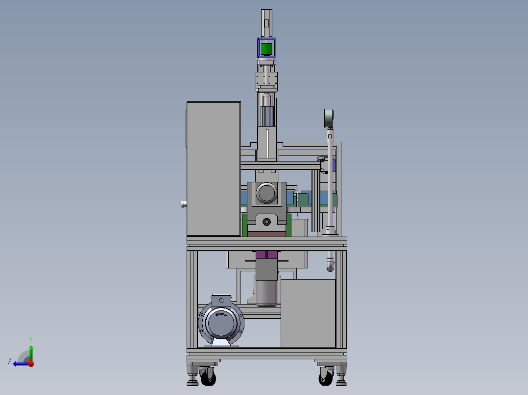 电容外壳检测装配体右视图