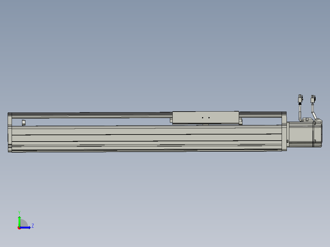 东锦丝杆传动-直线滑台模组DH210-C-L10-S450-BC-P750W-C3左视图