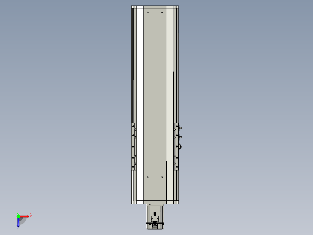 东锦丝杆传动-直线滑台模组DH210-C-L10-S450-BC-P750W-C3俯视图
