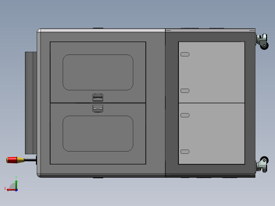 机架组件B后视图