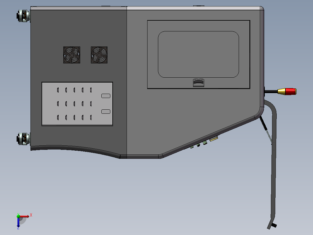 机架组件B俯视图