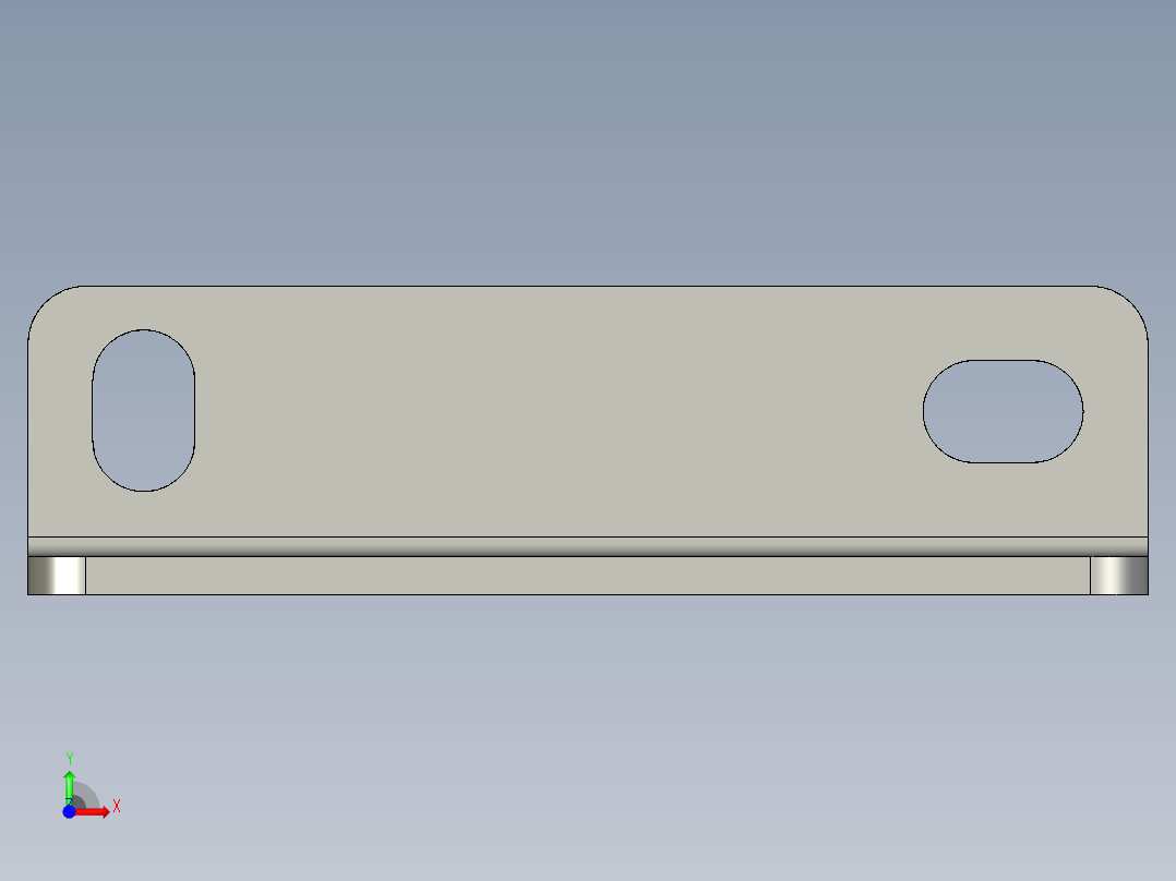 基恩士BL-700bracket_kc图纸模型前视图