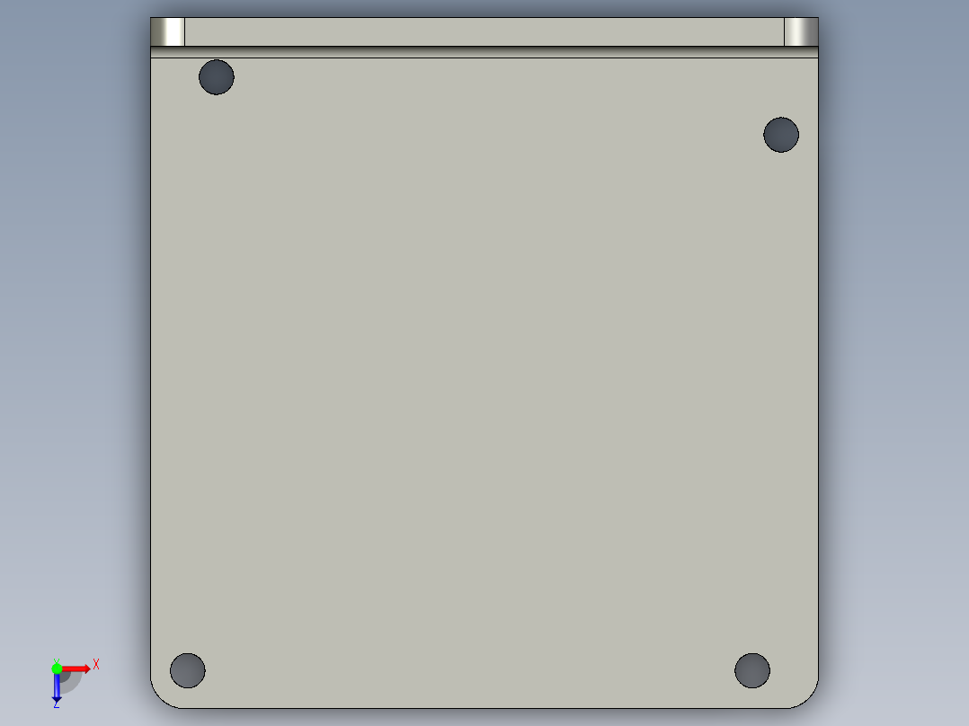 基恩士BL-700bracket_kc图纸模型俯视图