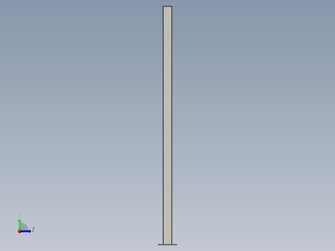 自闭重力闸门左视图