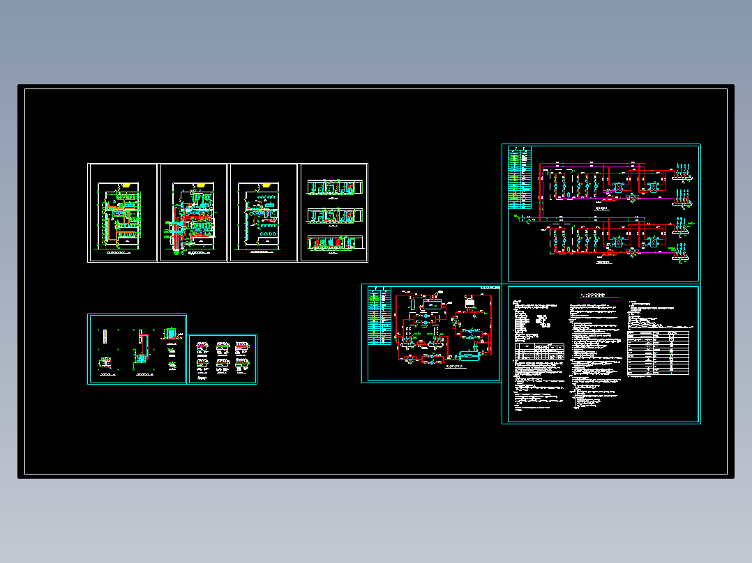 某商住楼制冷换热站设计图