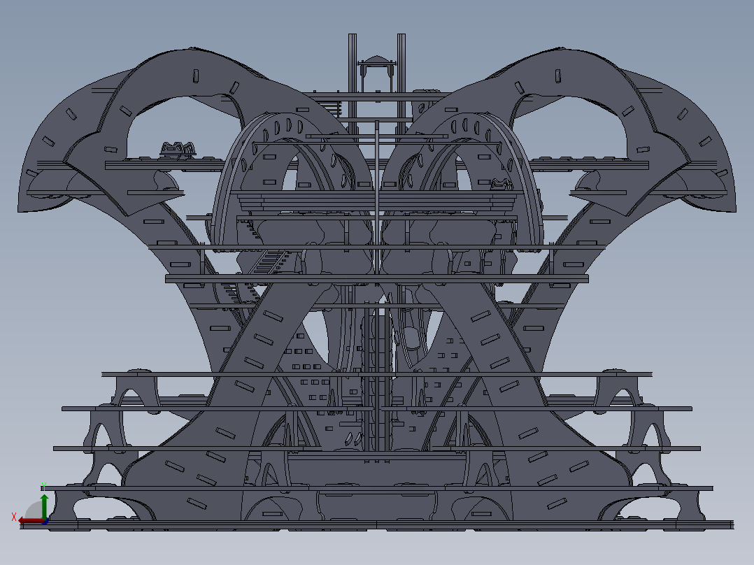 激光下料拼图CAD-SOLIDWORKS 2009-STEP _ IGES后视图