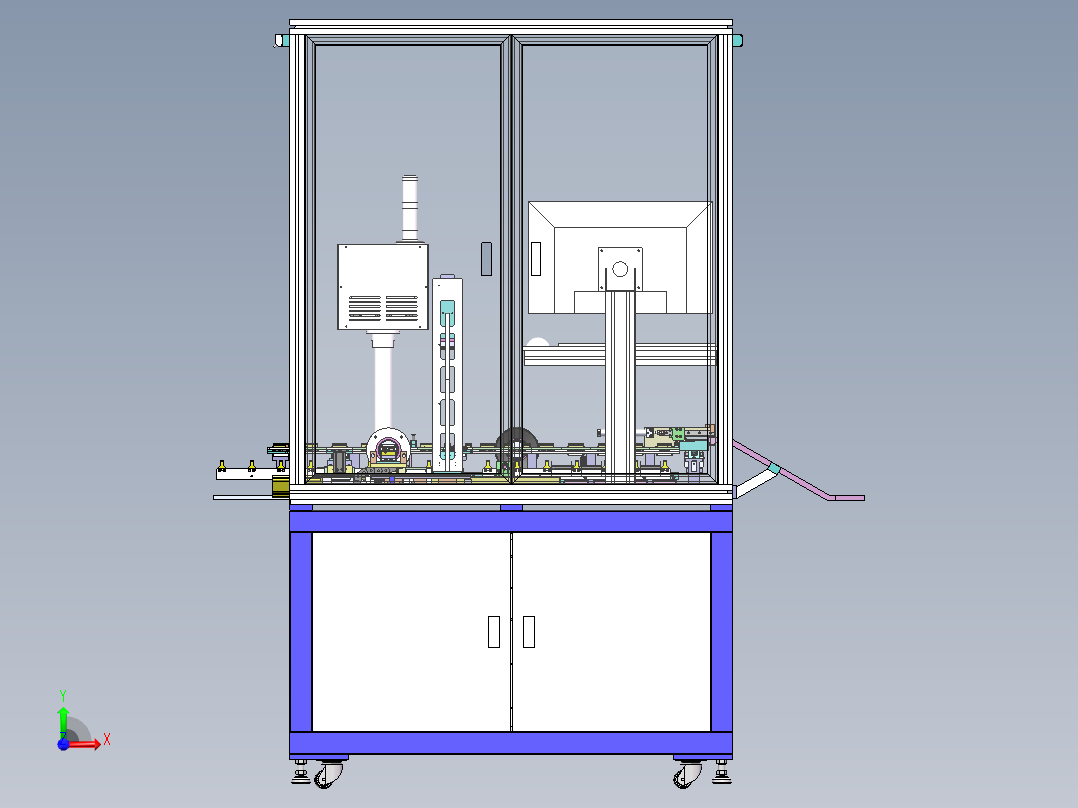SATA连接器自动CCD检测设备sw13可编辑前视图