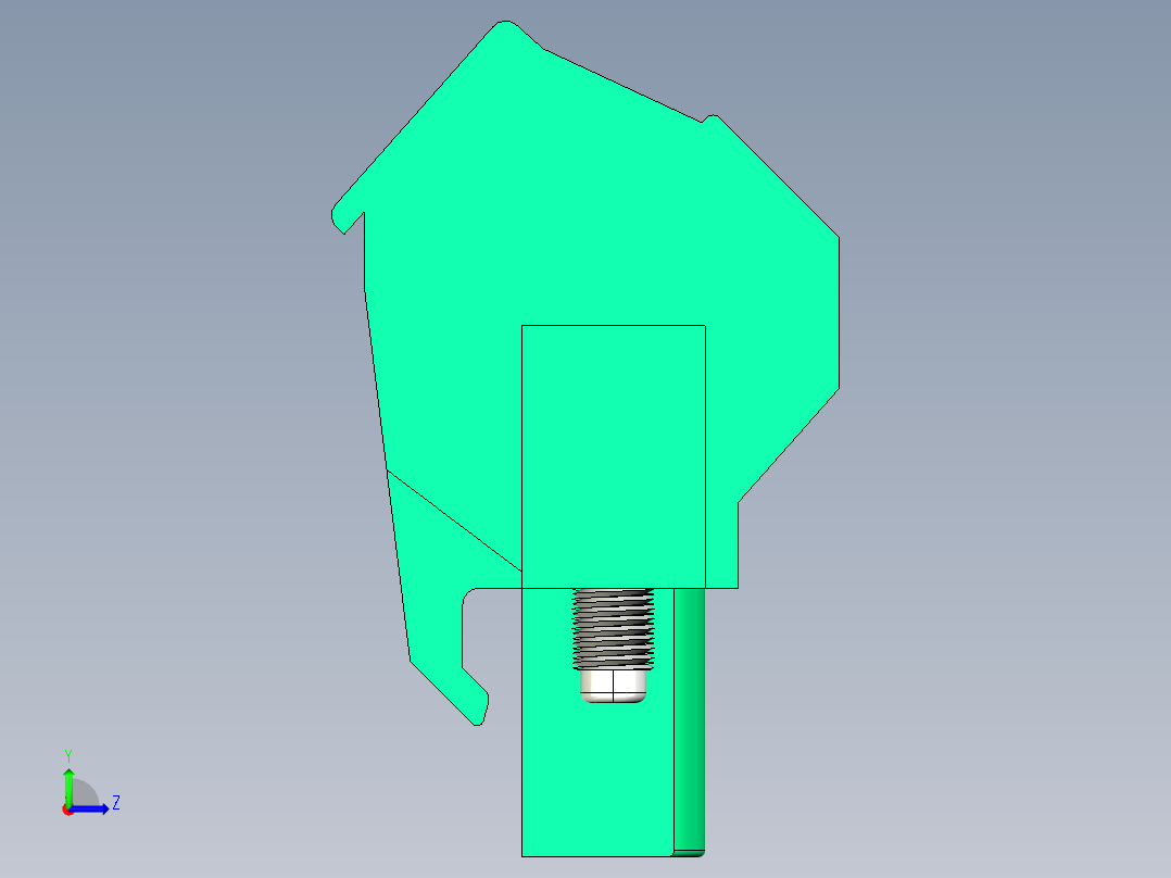 DEGSON 2EDG（M） 系列 5.0mm 螺丝锁紧可插拔接线端子组-2EDGKLM-5.0-14P-14-00AH左视图