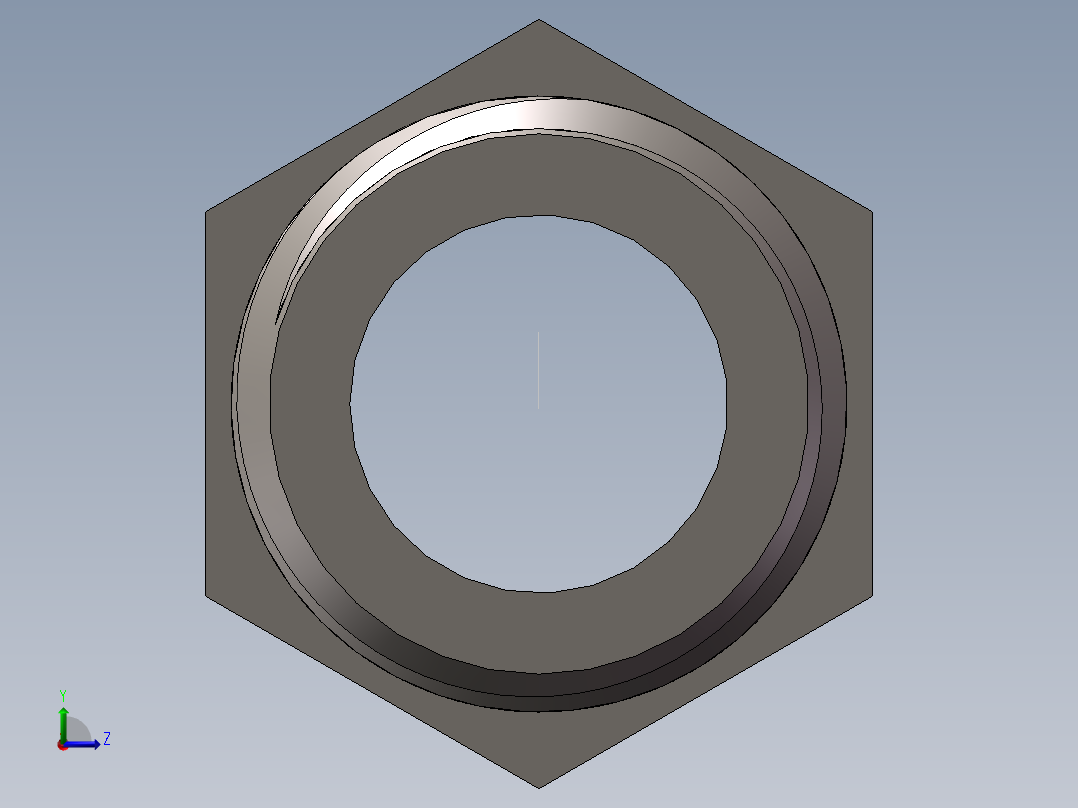 水管接头-有边 [DN10X14]左视图