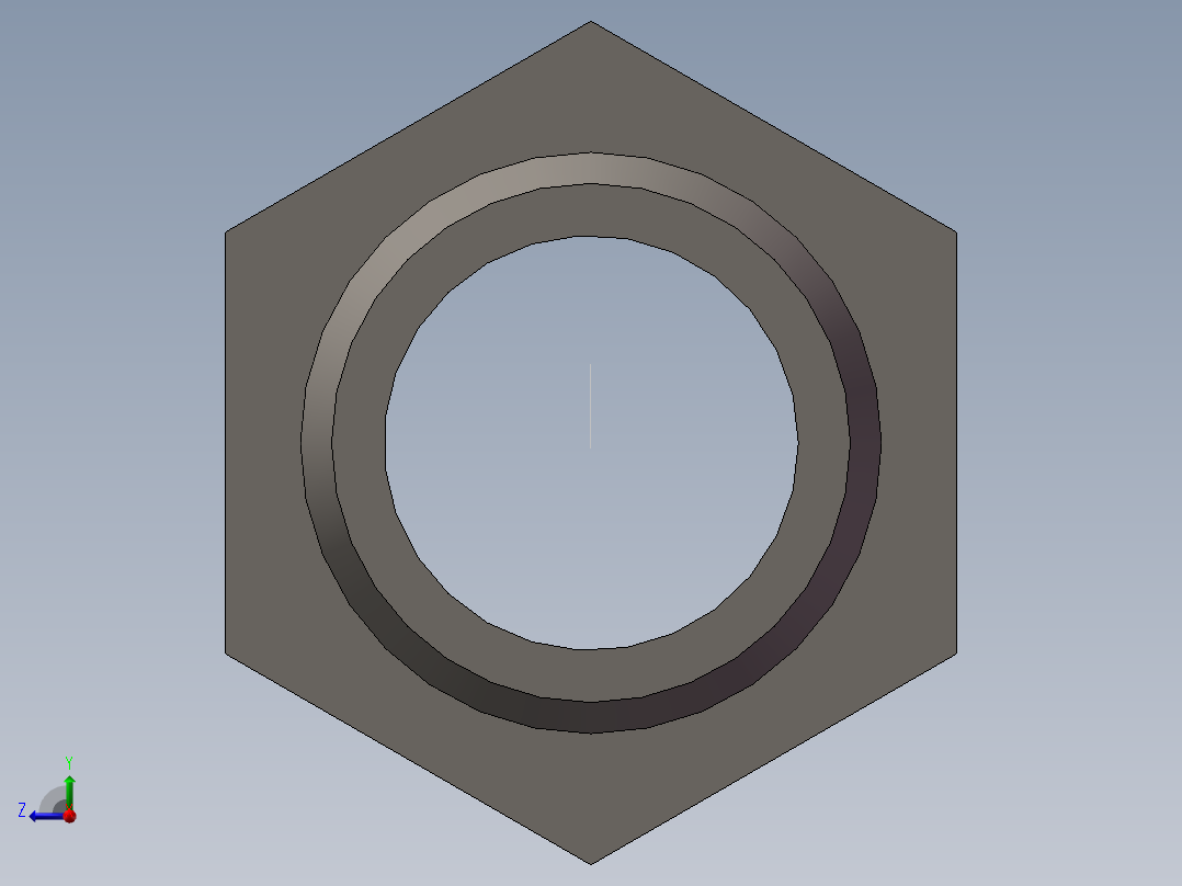 水管接头-有边 [DN10X14]右视图