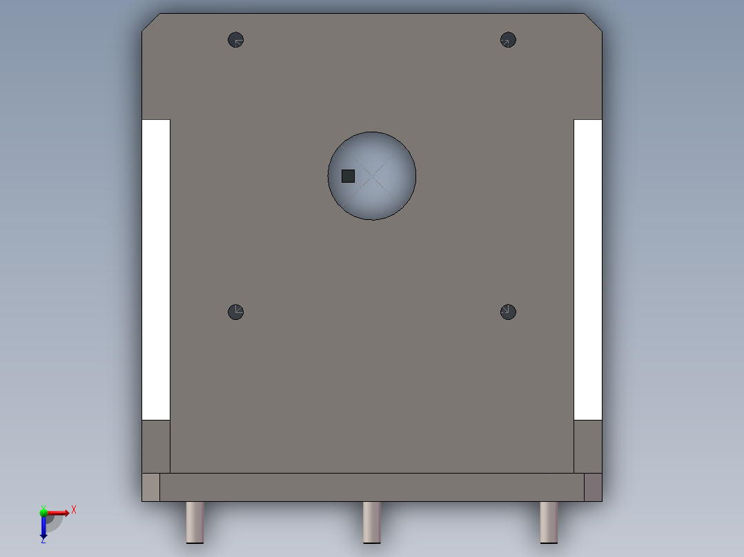 GSJ-减速机俯视图