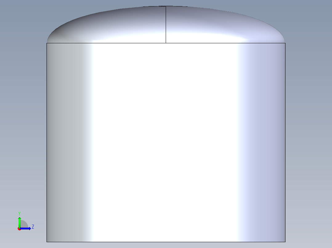 聚氯乙烯配件20-Sch80_Cap_FPT_848-005 _0.5in左视图