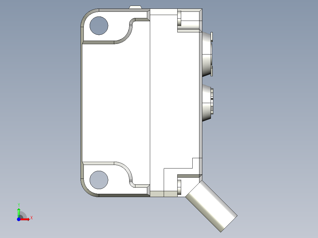 基恩士PZ-G41_42_kc图纸模型前视图