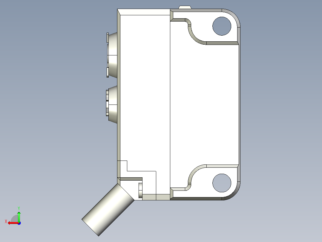 基恩士PZ-G41_42_kc图纸模型后视图