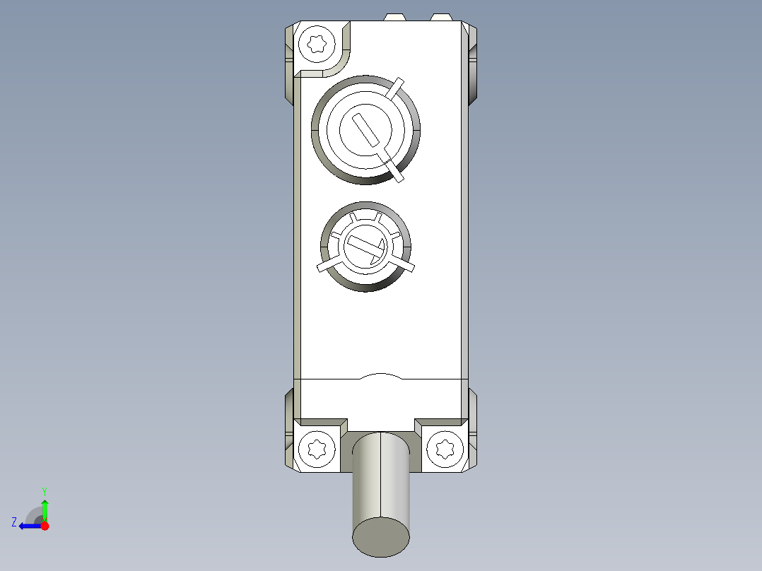 基恩士PZ-G41_42_kc图纸模型右视图