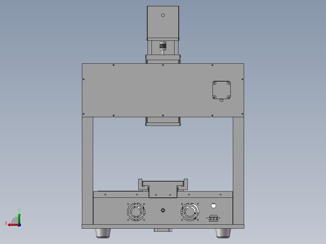 三轴平台后视图