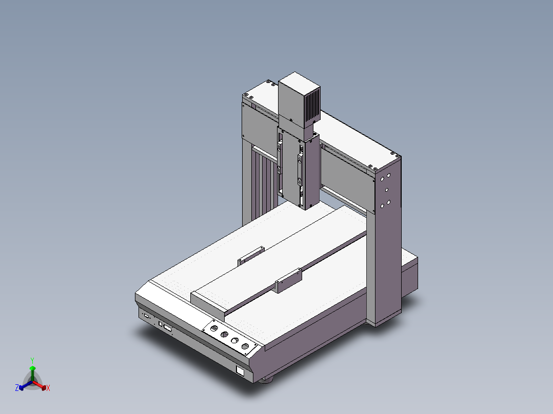 三轴平台正等轴测图