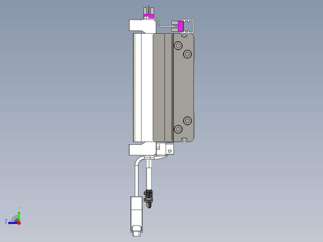 威洛博VL系列3d模型模组2VL14S1Y-S1450右视图