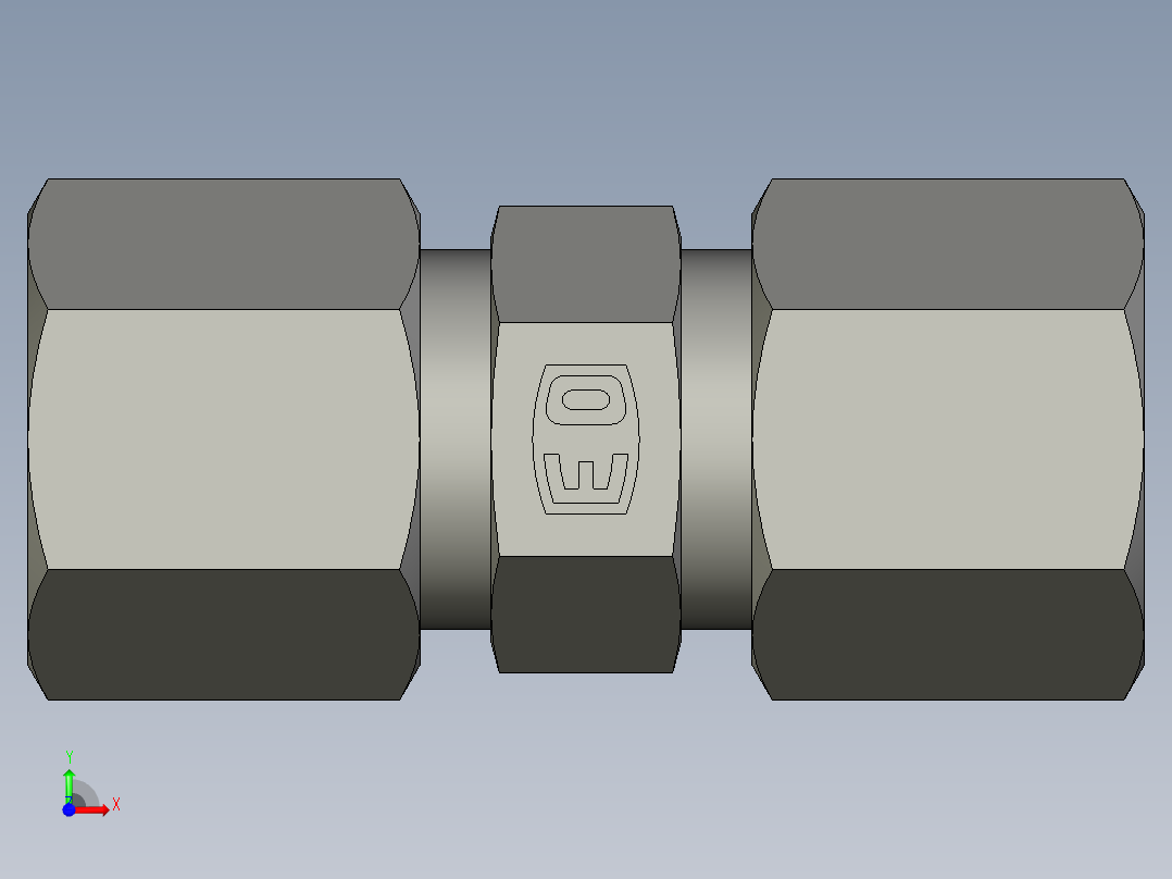 卡套式工业通用硬管接头EO Union G08S71前视图