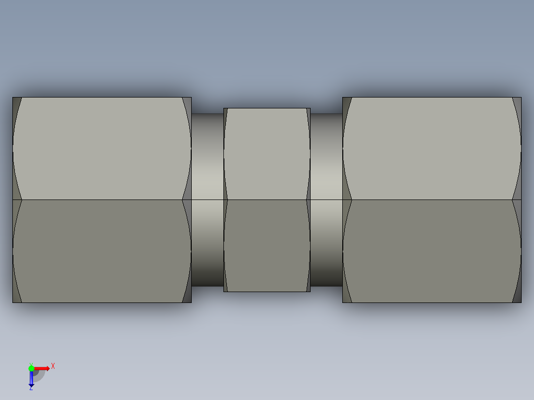 卡套式工业通用硬管接头EO Union G08S71俯视图
