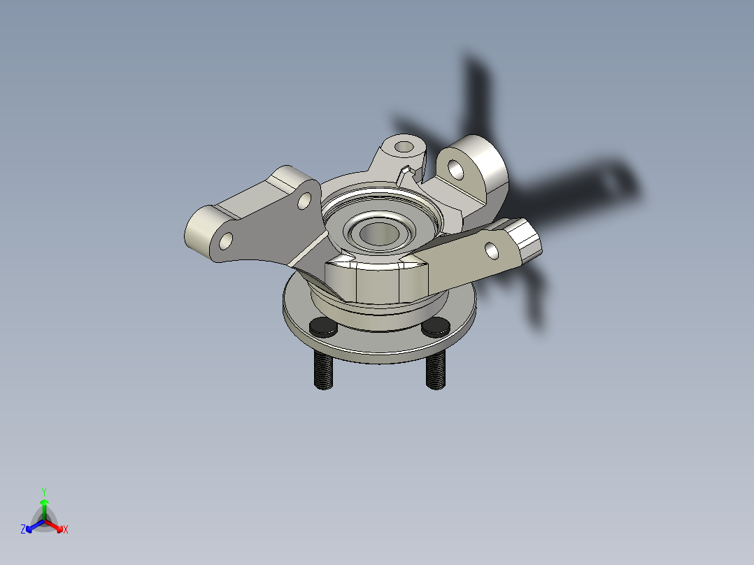 设计了三菱兰瑟柯尔特20013d型汽车前制动系统包括4x100轮轴正等轴测图