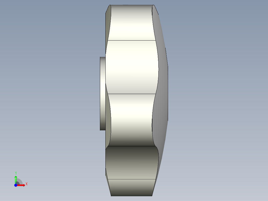 星型把手VCR.192,VCRT-3D多系列多零件图纸模型前视图
