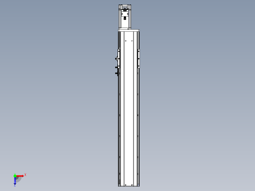东锦丝杆传动-直线滑台模组DH102-C-L10-S500-BC-P400W-C3俯视图