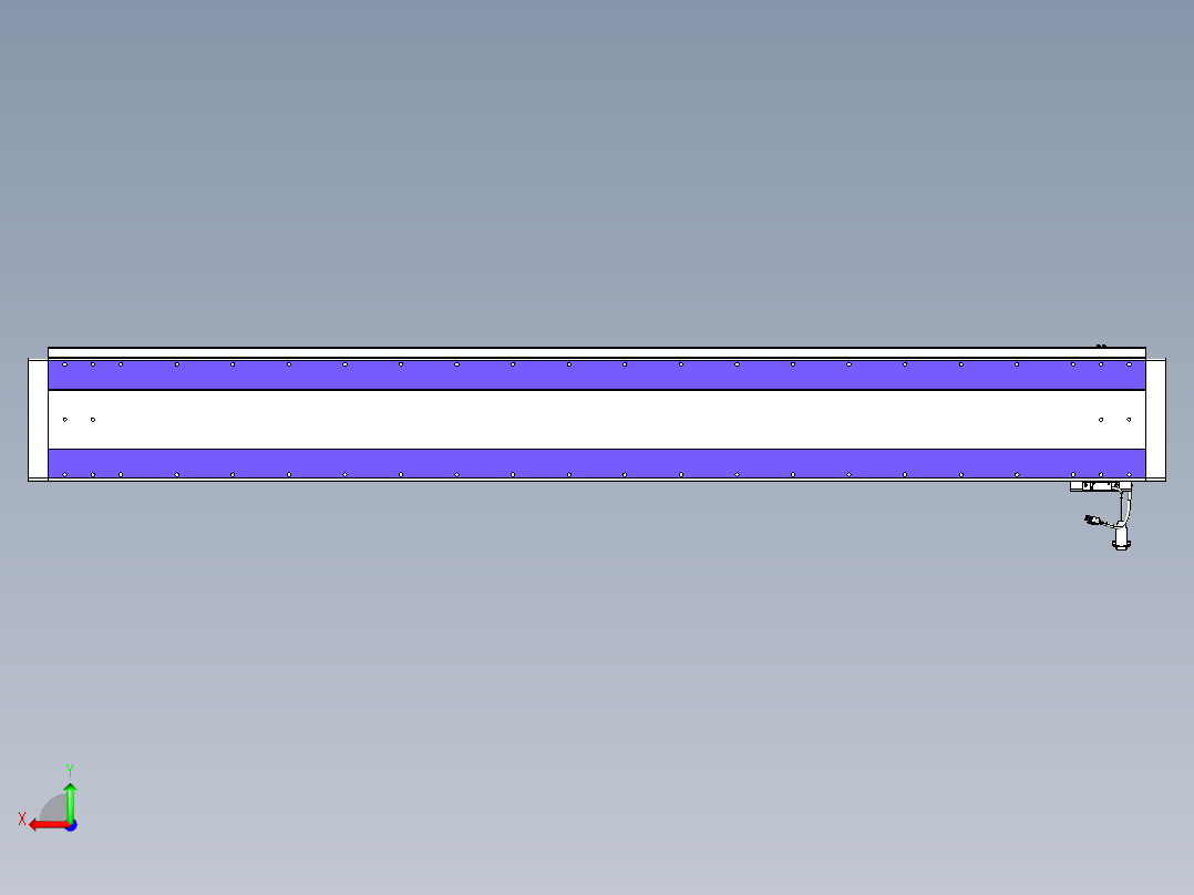 威洛博VL系列直线电机模组-VL22H1-S1800后视图