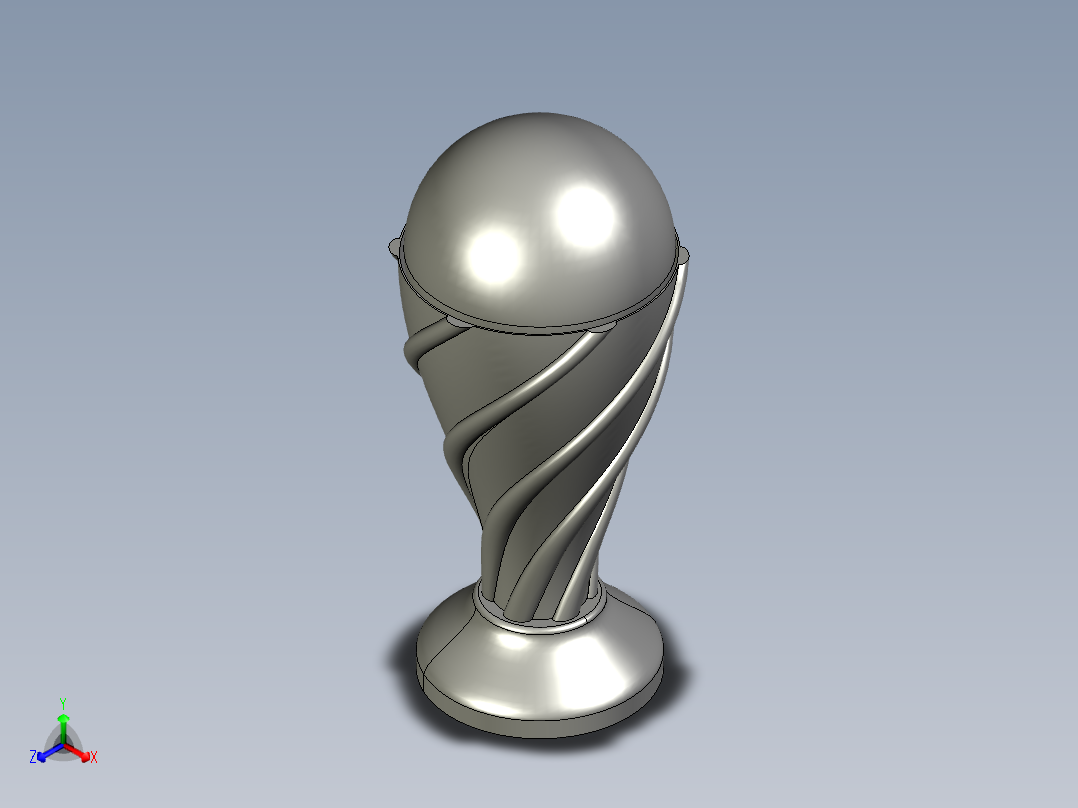 奖杯8正等轴测图