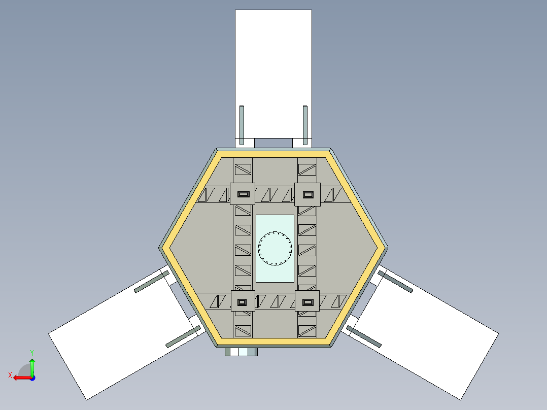 地球观测卫星3D后视图