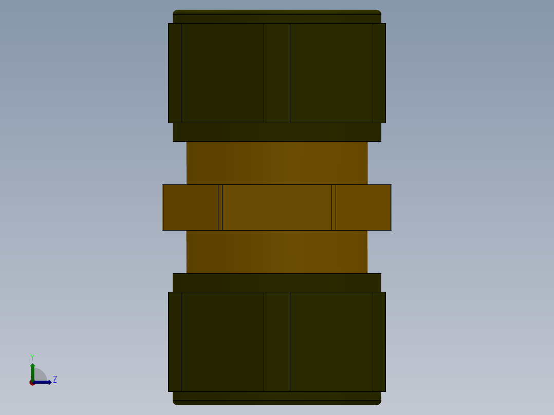 管件接头、螺纹接头、三通(60)左视图