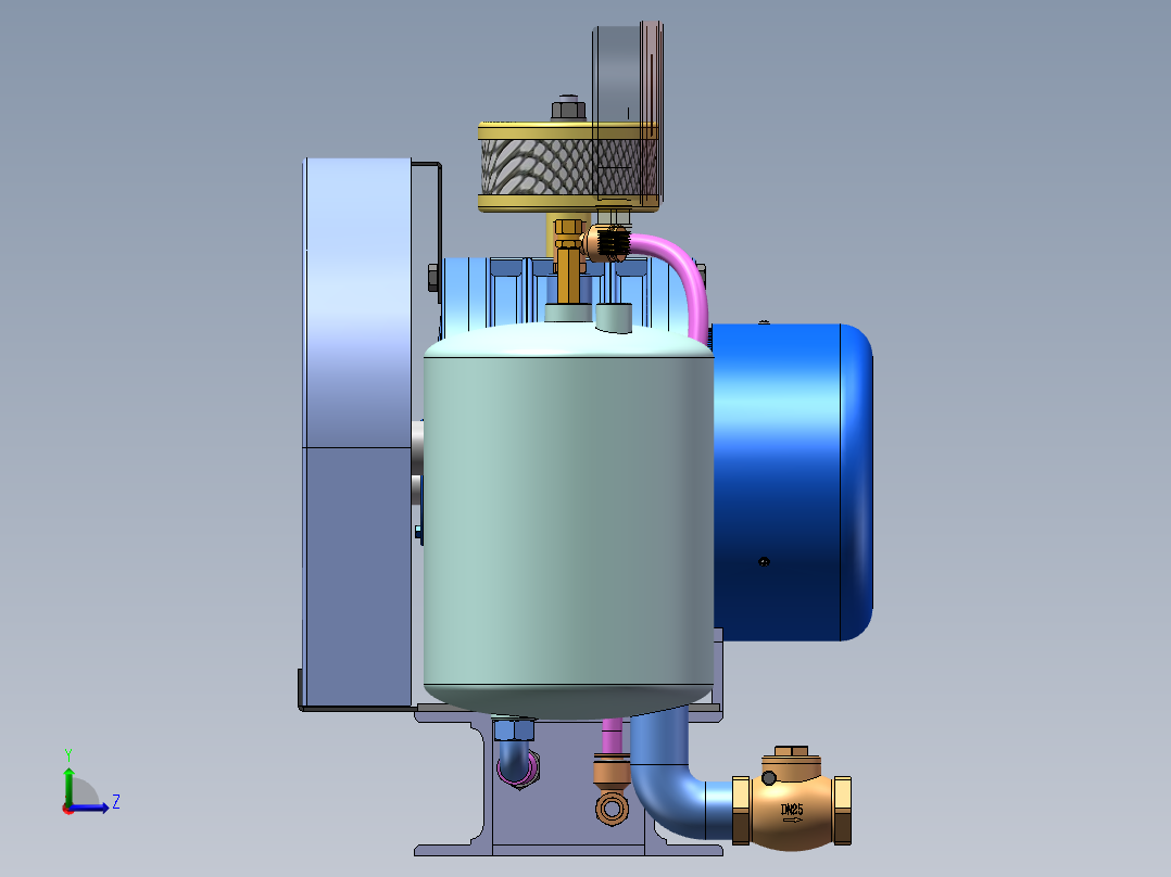 HC-30s 回转式风机sw16可编辑左视图