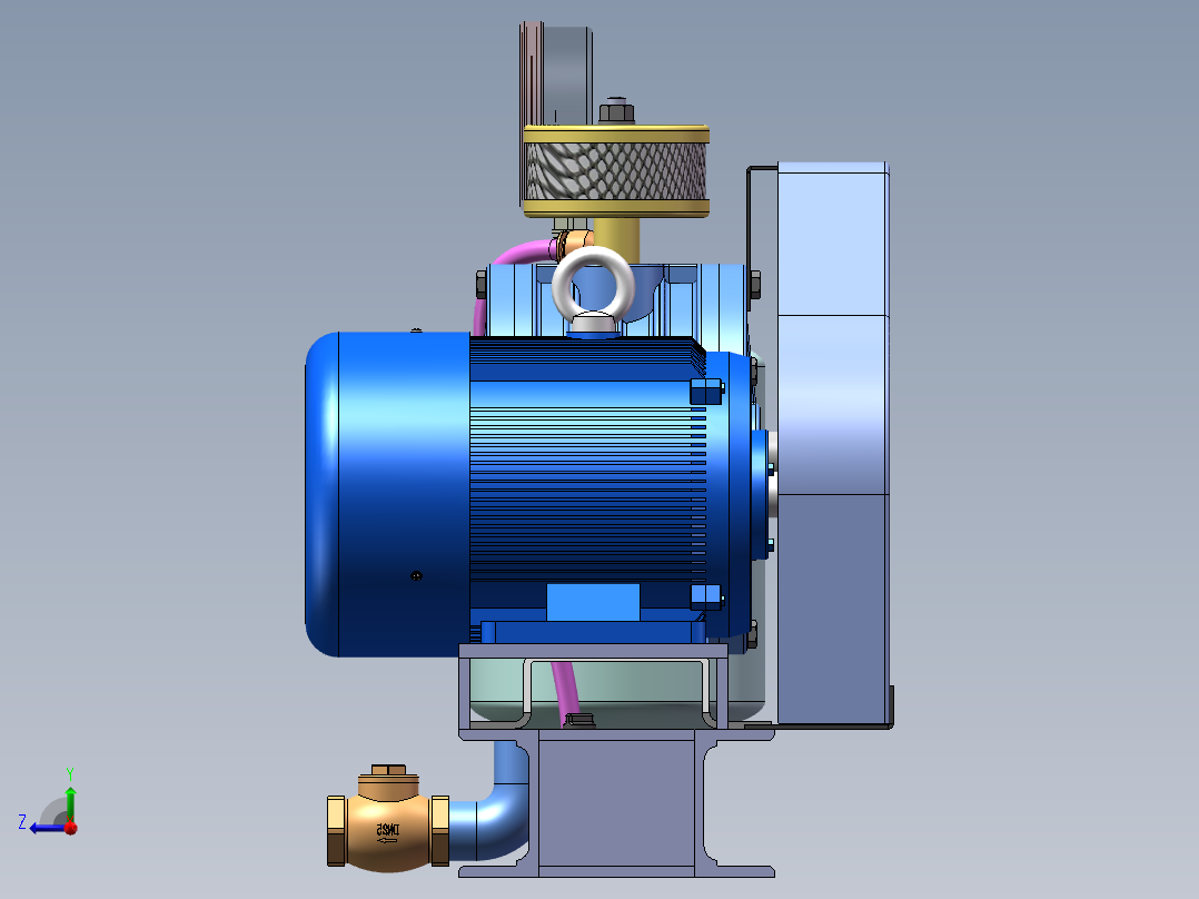 HC-30s 回转式风机sw16可编辑右视图