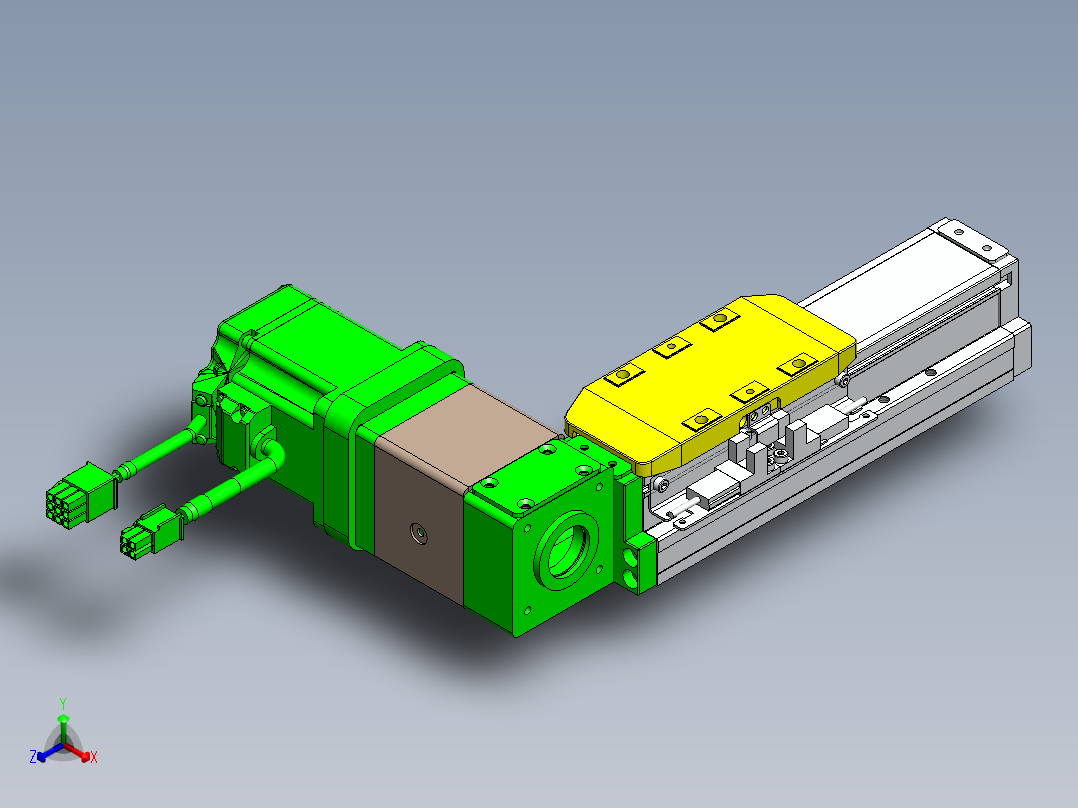 GTA内嵌同步带全封闭GTA5-200W正等轴测图