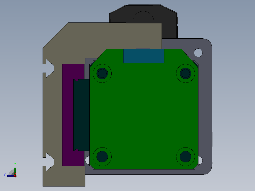 丝杆式模组DC64A-SP-MG（100-1500mm）右视图