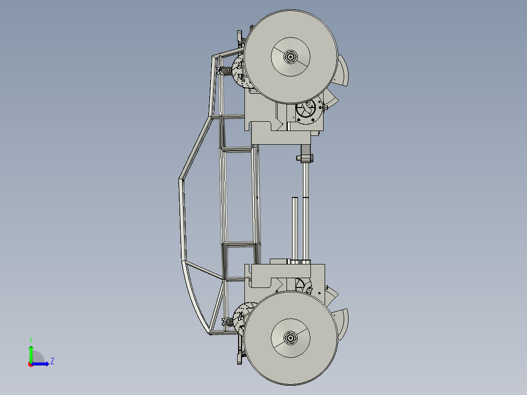 超级八轮改装车左视图