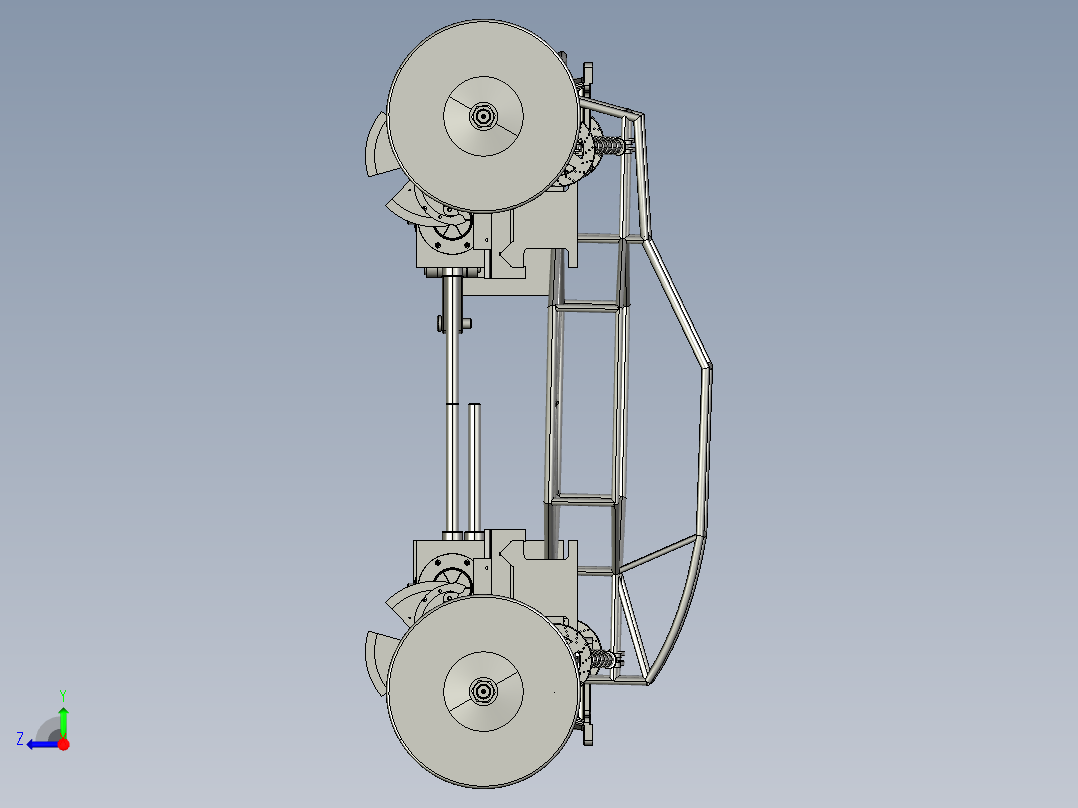 超级八轮改装车右视图
