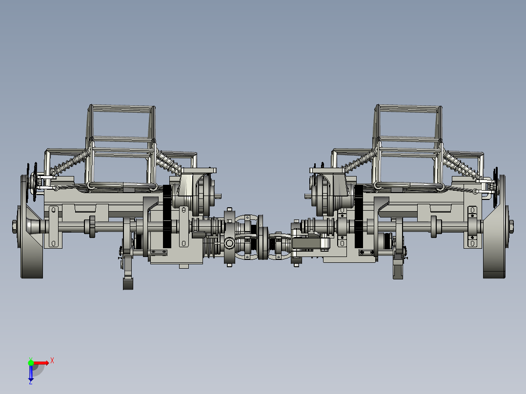 超级八轮改装车俯视图