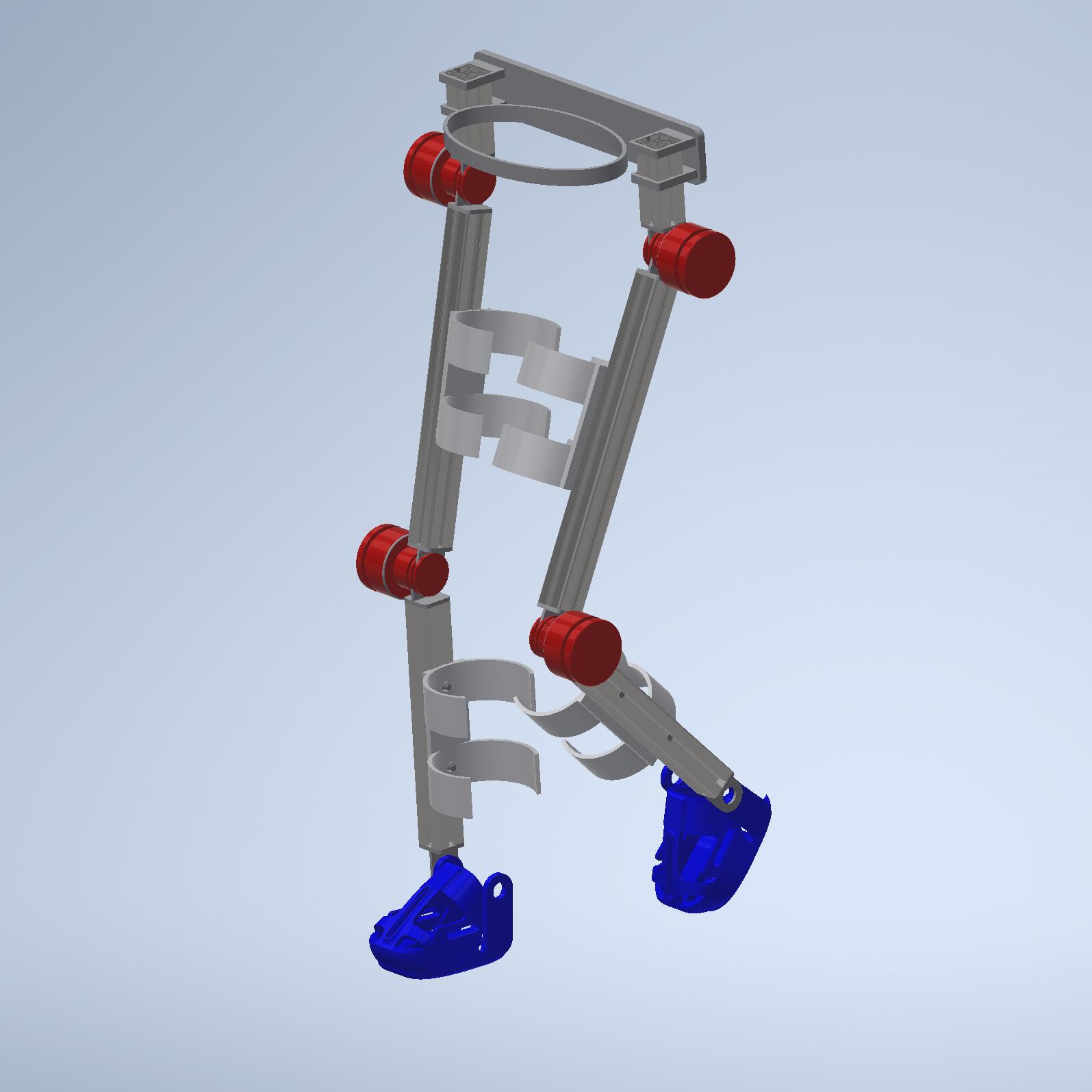 下肢腿部康复机器人模型【inventor格式2018】