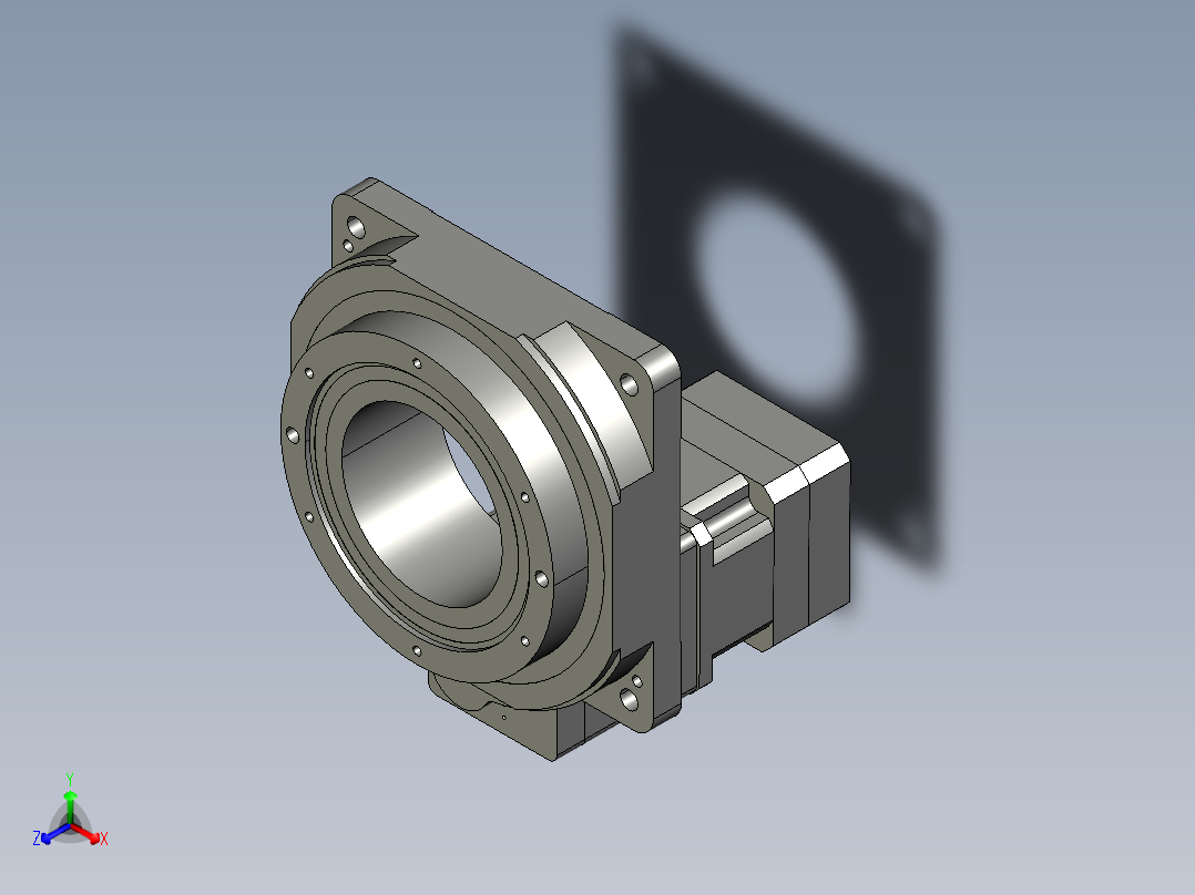 中空旋转平台KFN200-L2-50-NM5配单级斜齿减速机