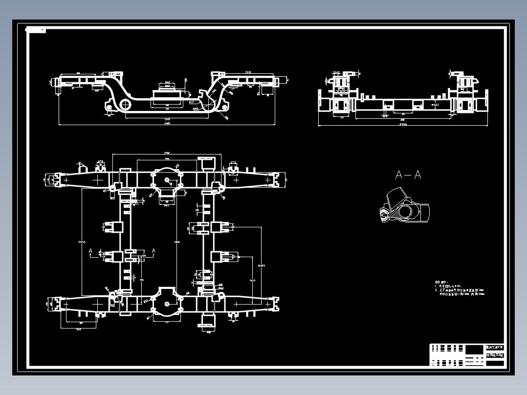 转向架构架零件图1233534==50