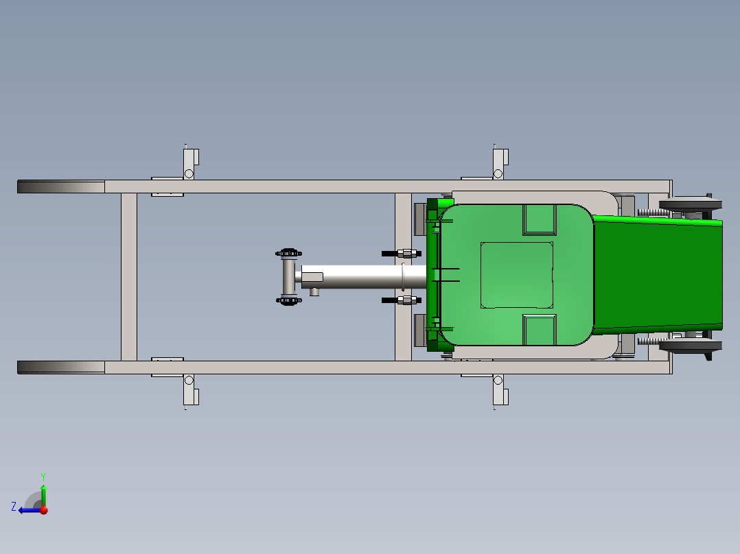 带称重液压提升机模型-右视图